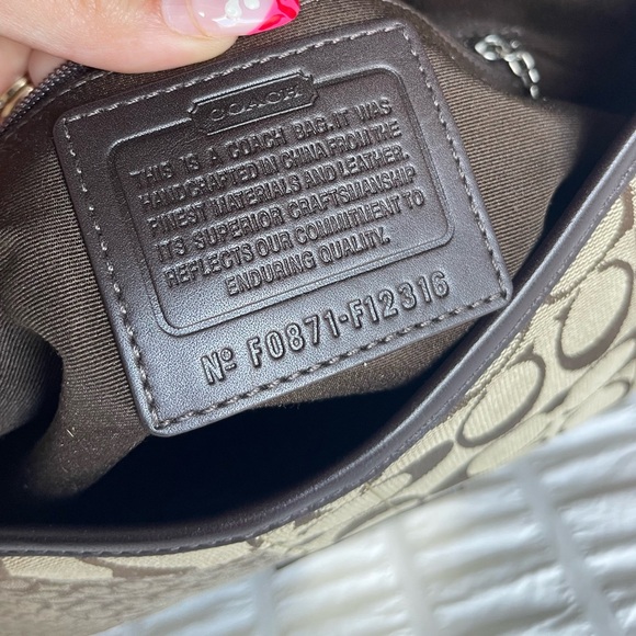 COACH SOHO Brown Signature Canvas Patchwork Hobo Bag - Picture 10 of 15